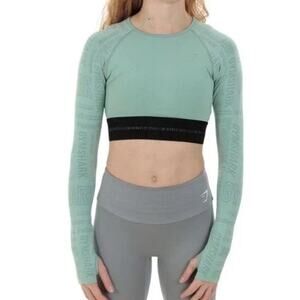 Gymshark Sage Y2K Vision Activewear Long Sleeve Crop Top Women’s M A003312